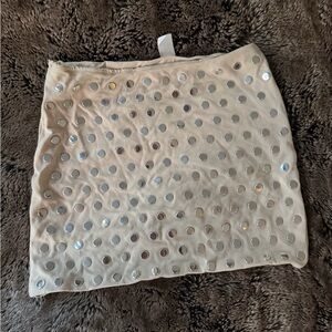 H&M Mirror Detail Mini Skirt